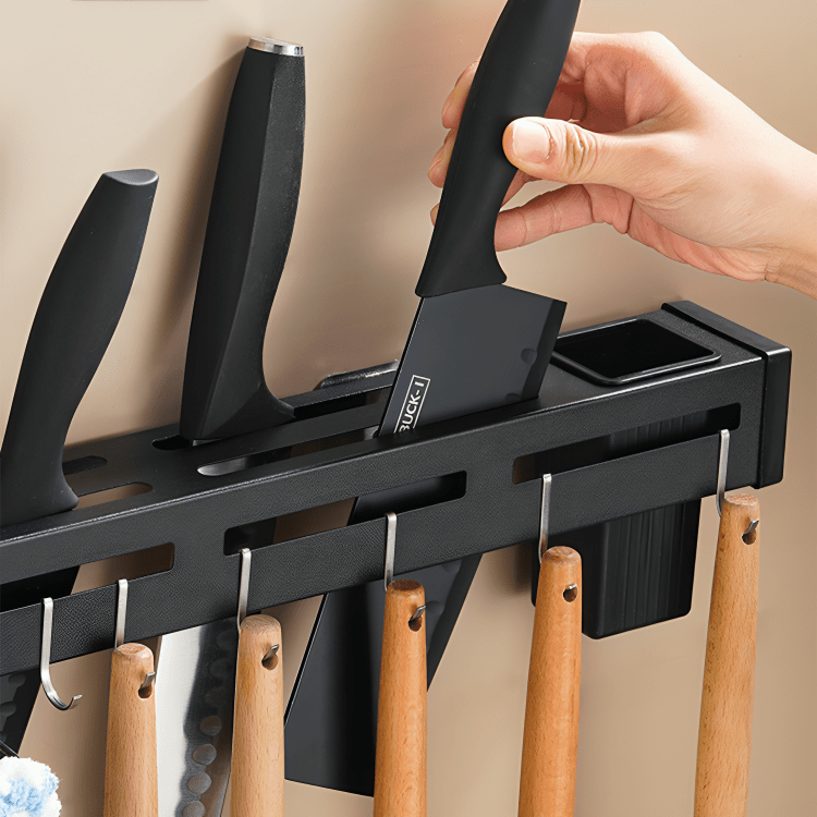 High-Capacity Knife & Utensil Storage Rack