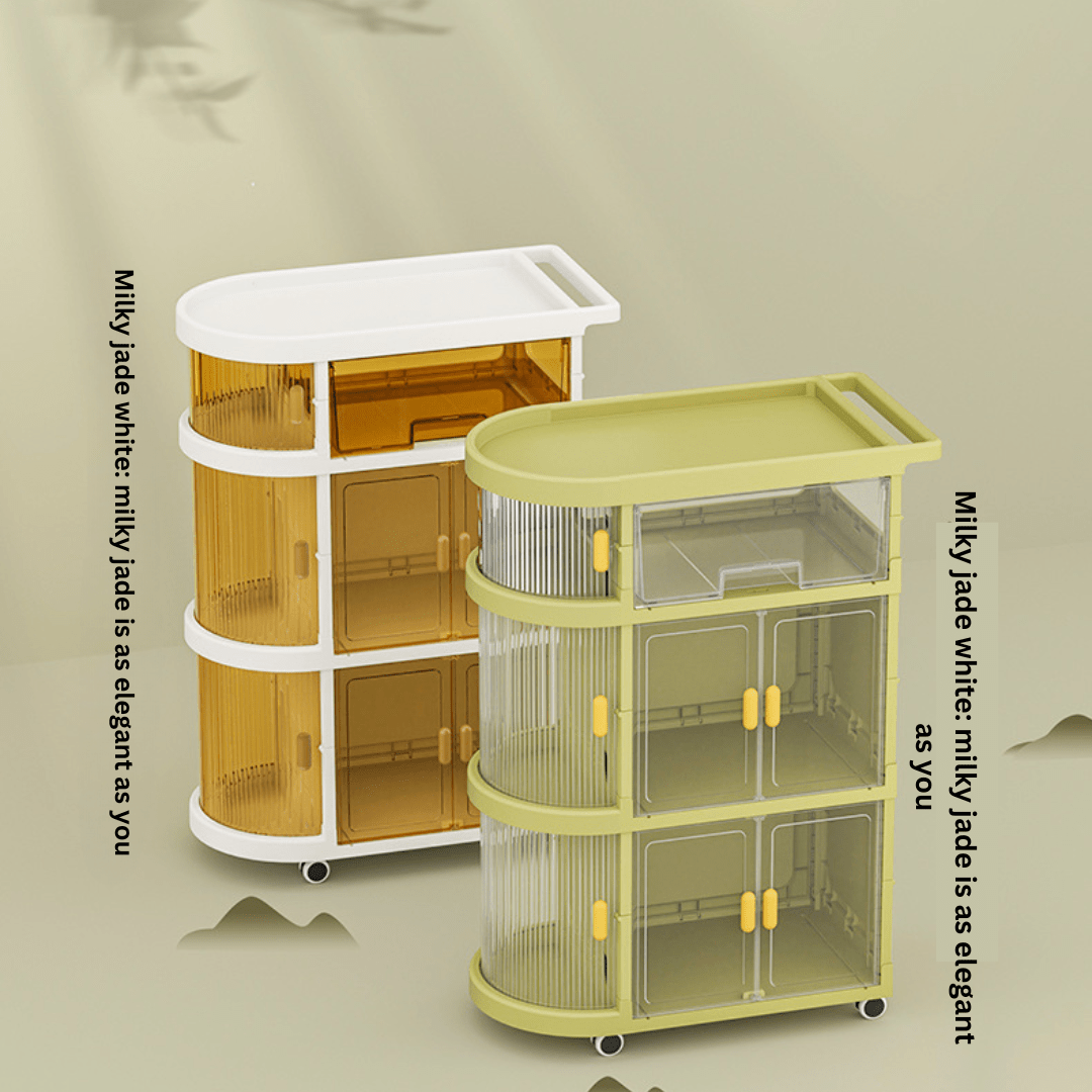 4 Tier Multi-Functional Storage Cart With Wheels