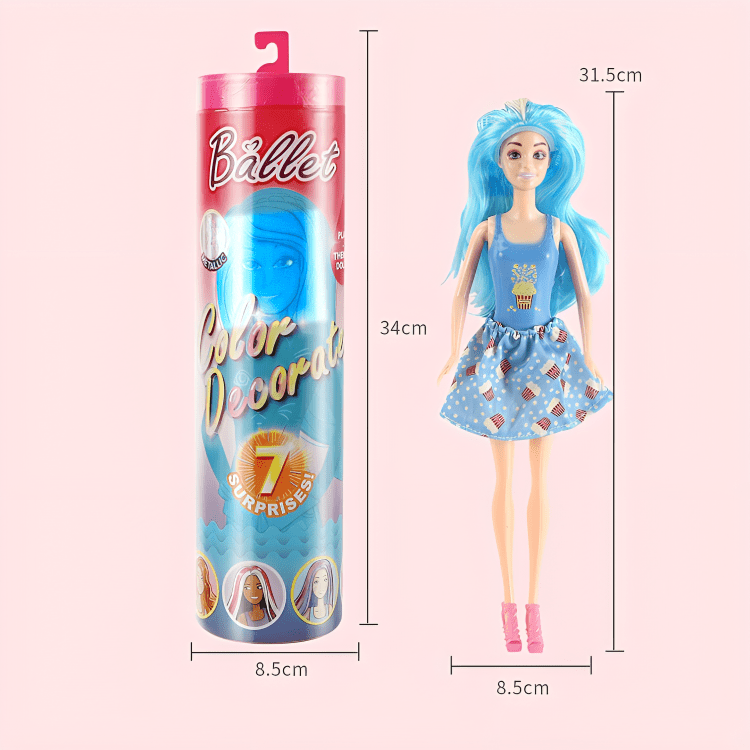 Magic Transformation Doll with 7 Party Surprises
