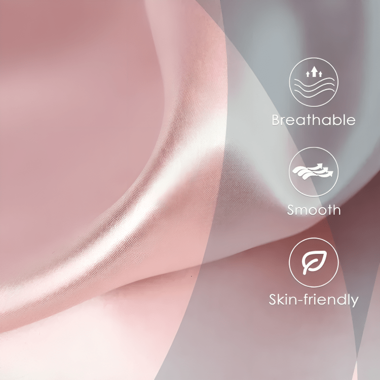 Luxe Silk Rose Gold Satin Pillow Covers