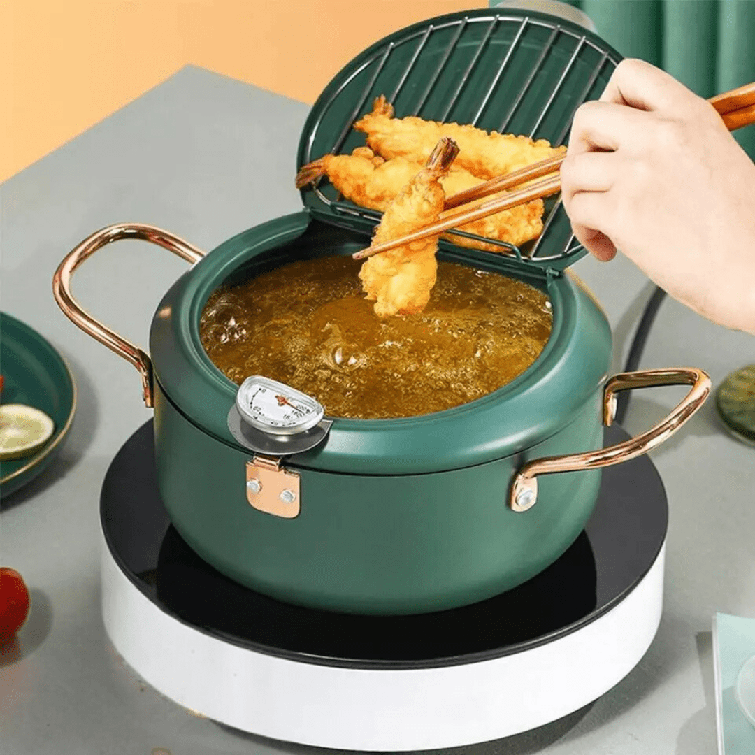Versatile Fry Iron Tempura Fryer Pot