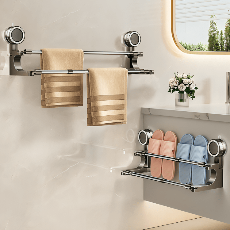 Air Flow Double Suction Towel Holder