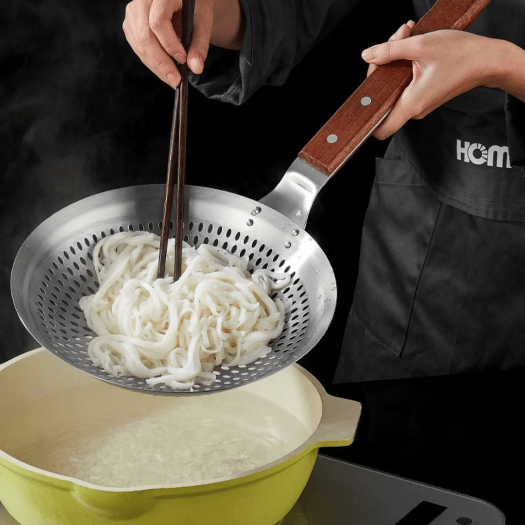 Heavy-Duty Stainless Steel Frying Strainer