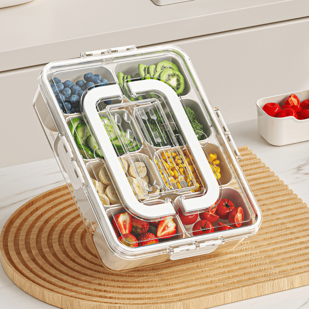 Portable Eight Grid Storage Box