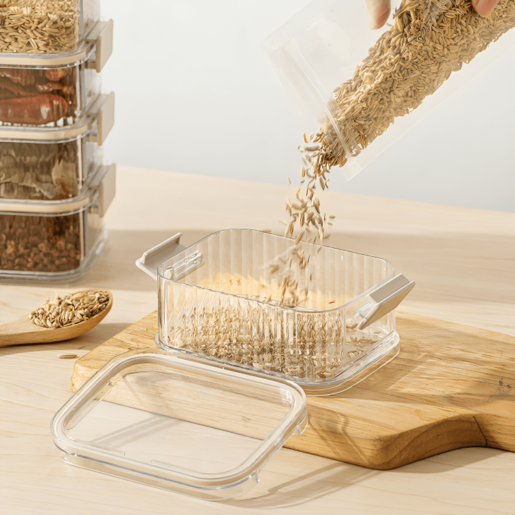 Transparent Stacking Food Storage Containers