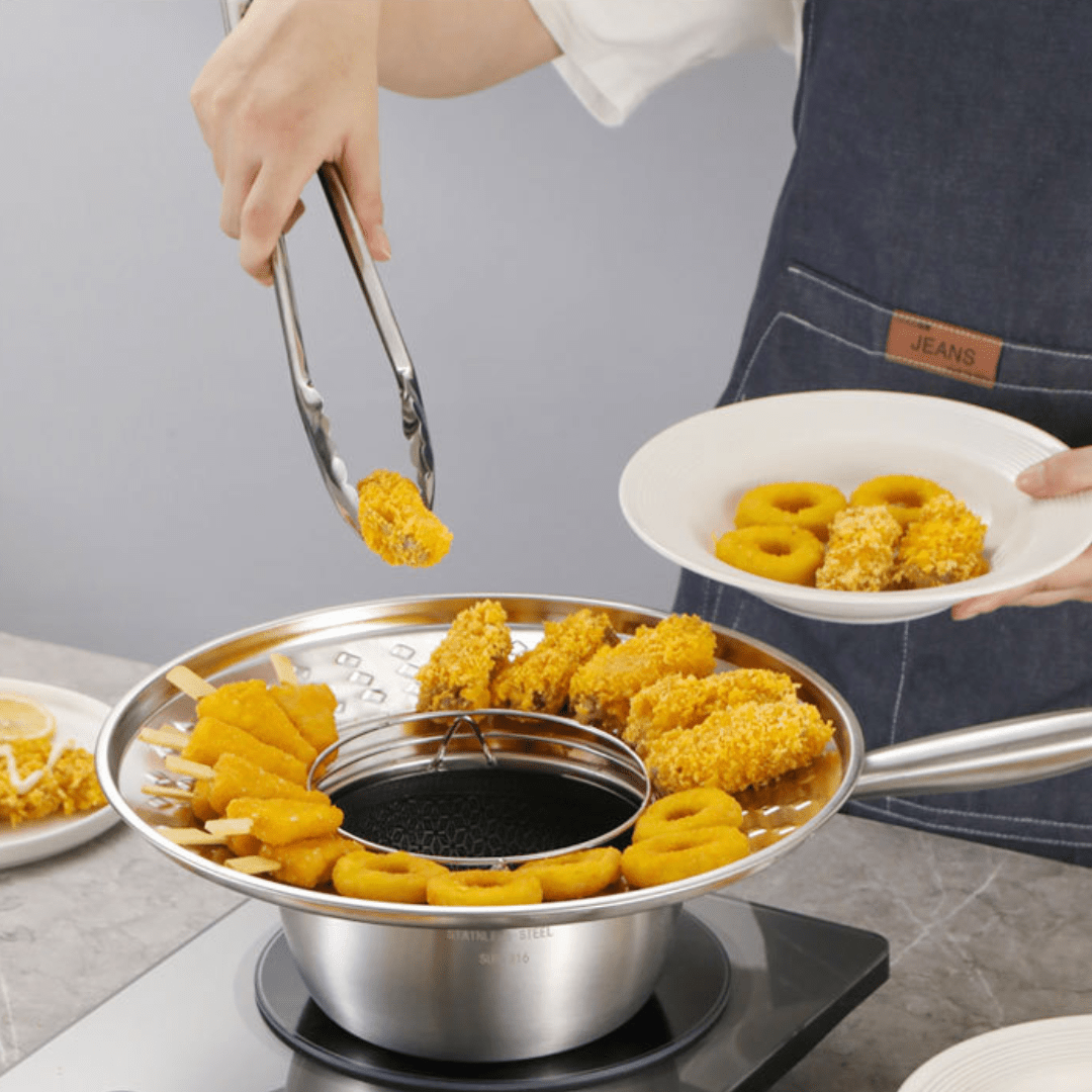 Splash Guard Stainless Fry Rack