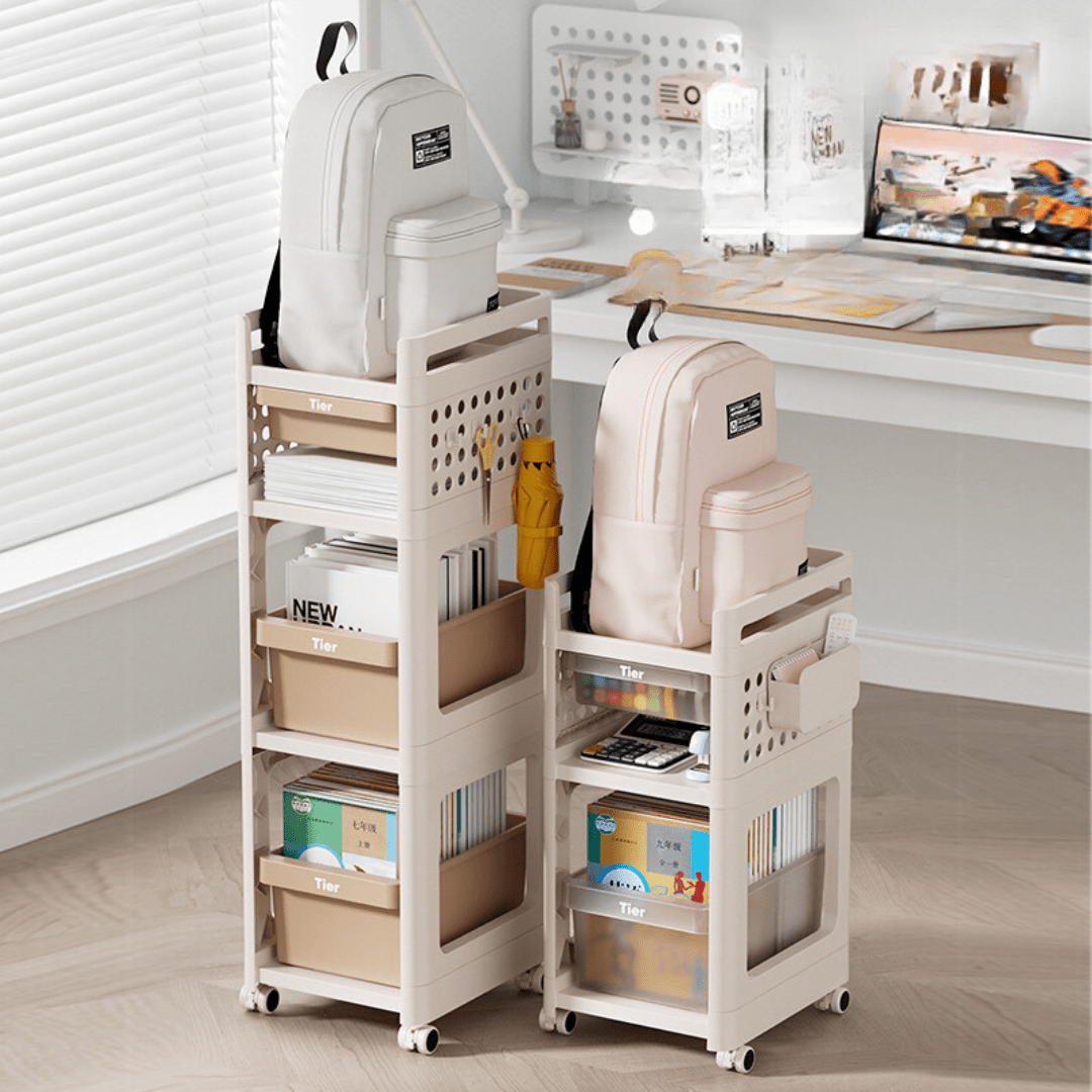 Four Layer Rolling Storage Rack