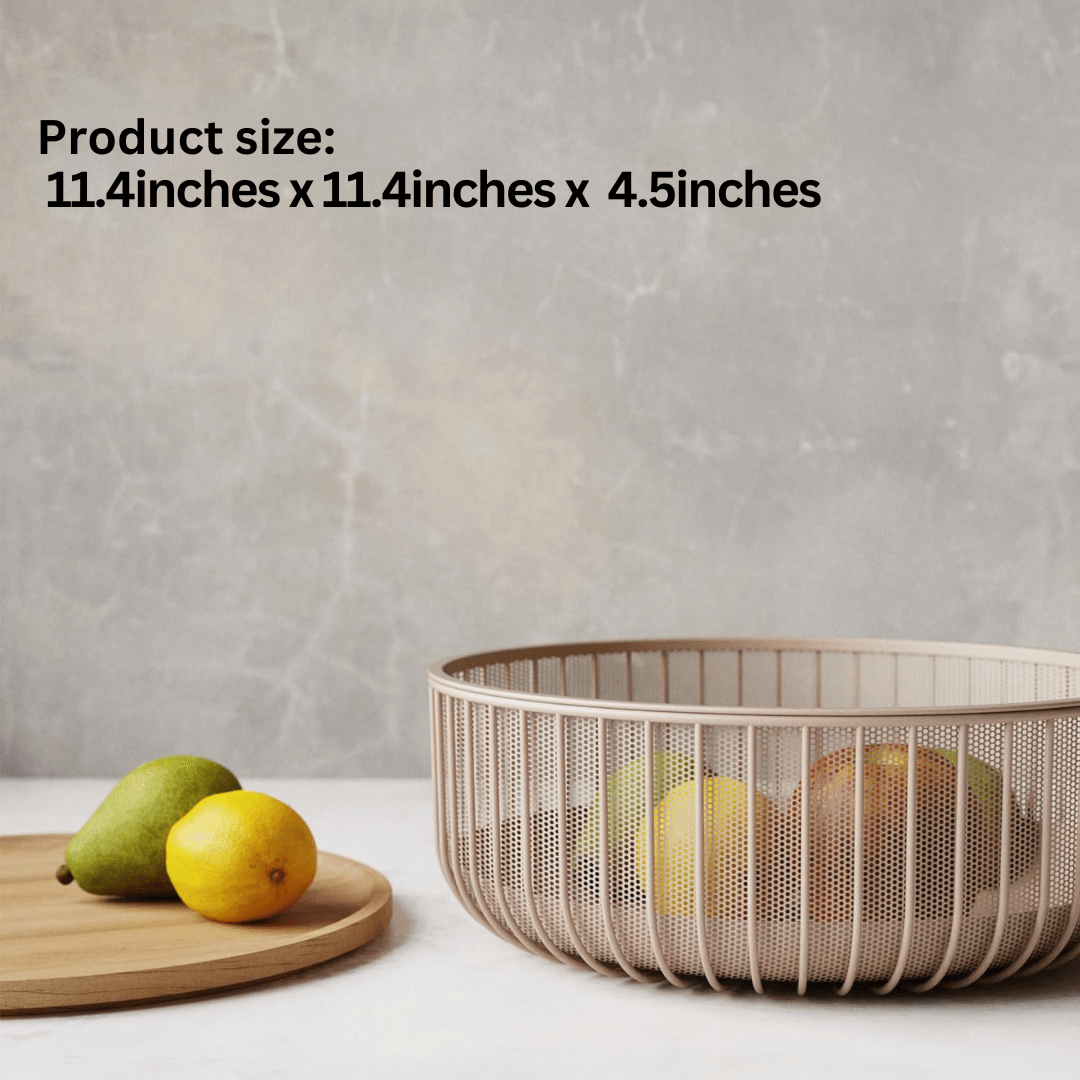 Fruit Bowl With Wooden Lid Protection
