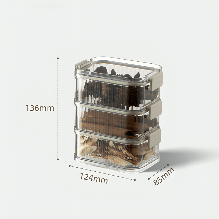 Transparent Stacking Food Storage Containers