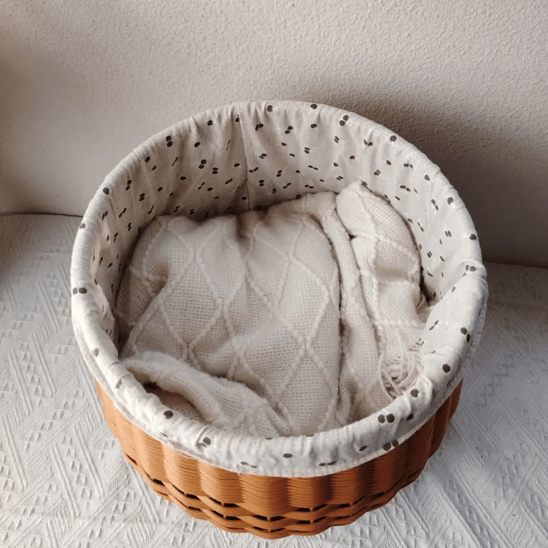 Handwoven Storage Stool