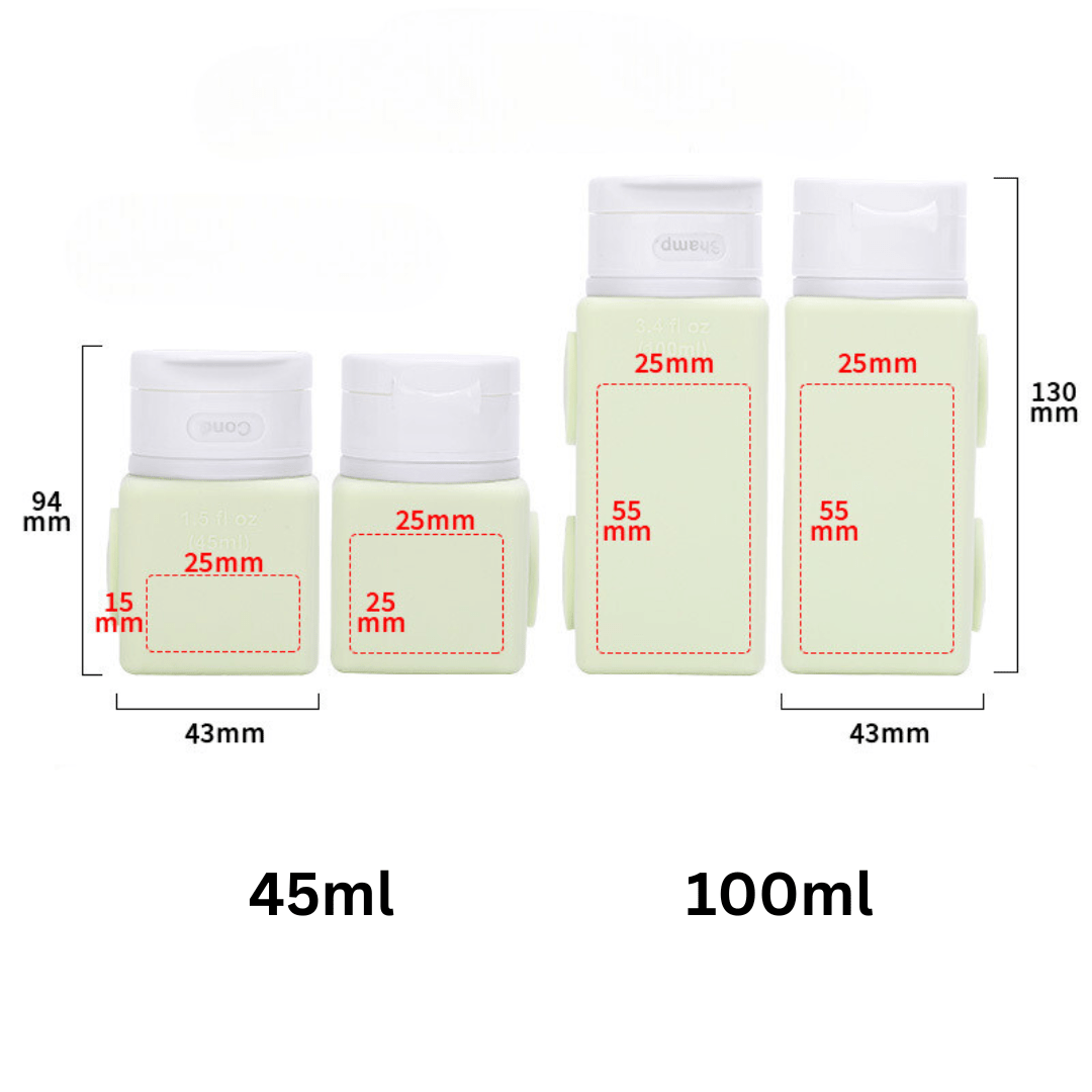 Portable Silicone Travel Bottle Set