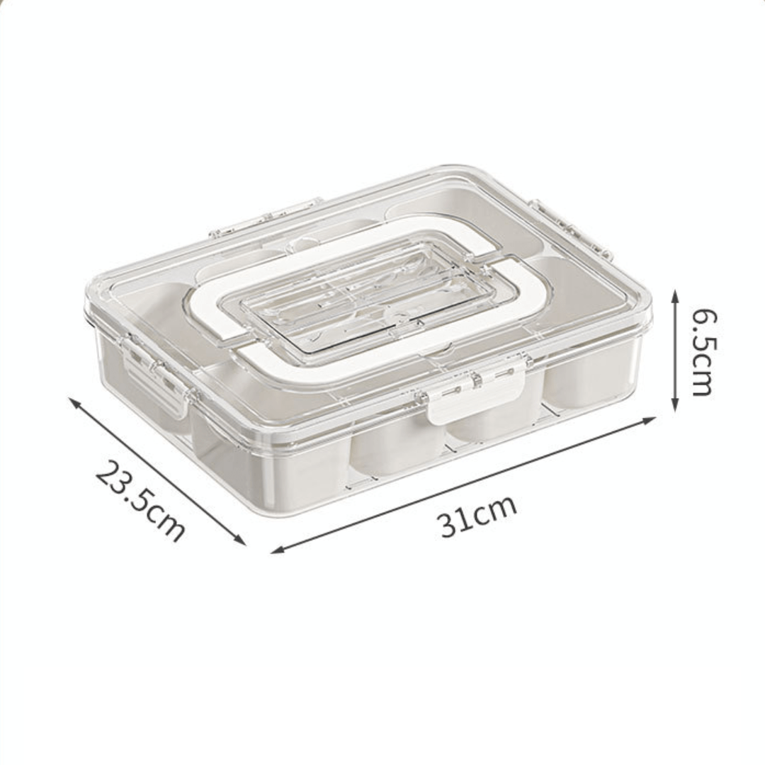 Portable Eight Grid Storage Box