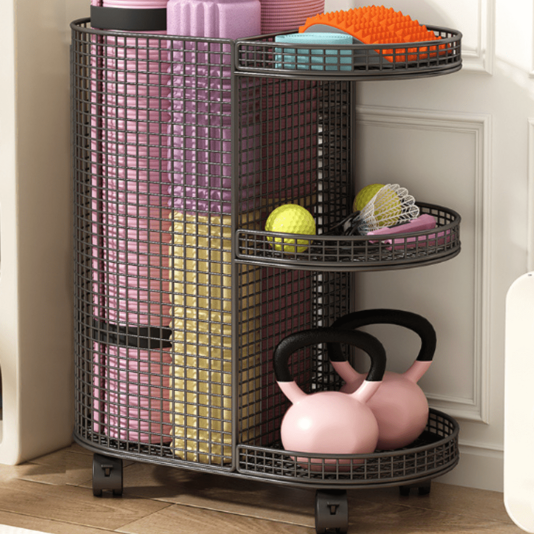 Floor-Standing Sport Organizer Rack
