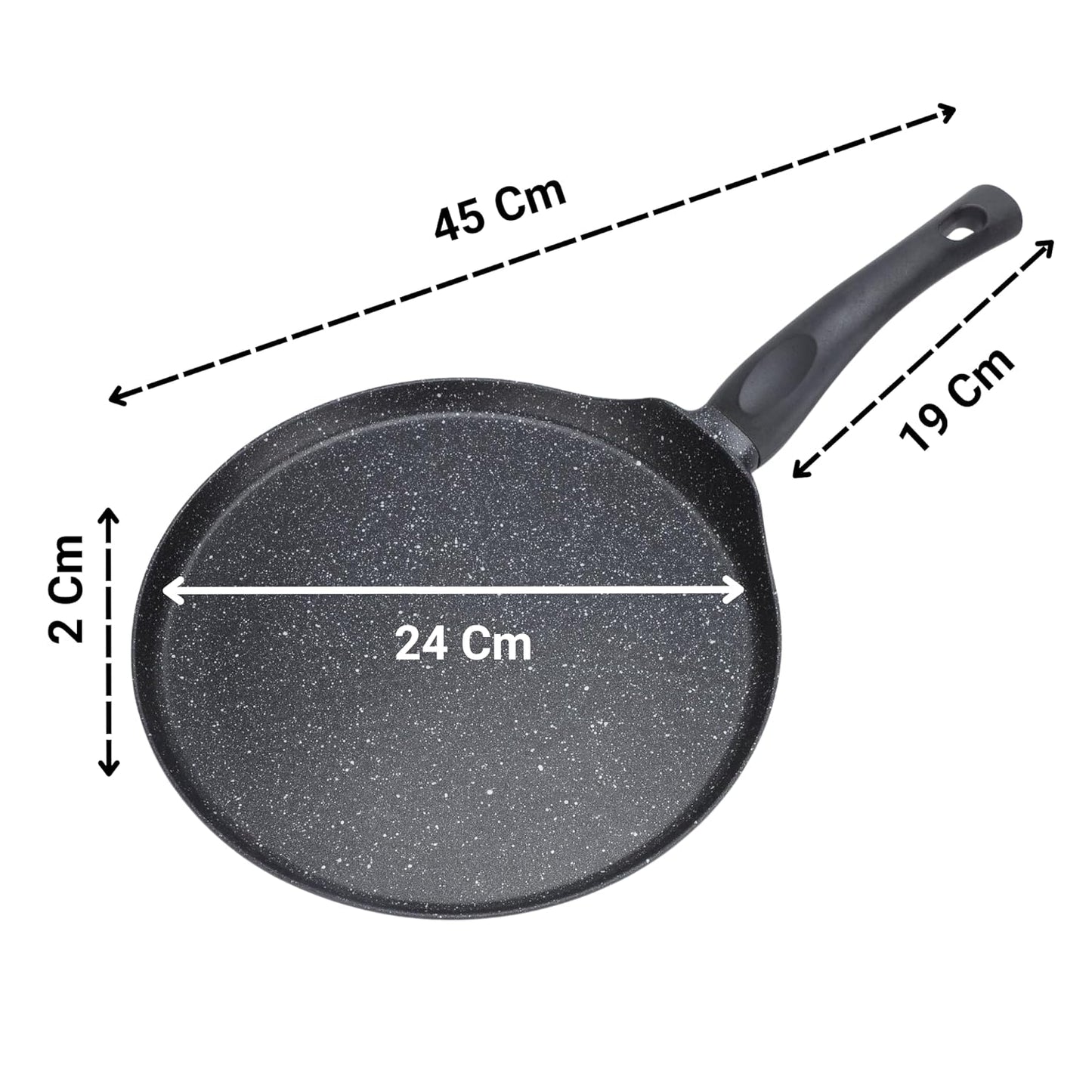 Granite-Coated Non-Stick Tawa