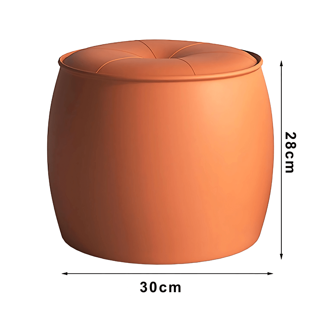 Elegance Leather Ottoman Footstool