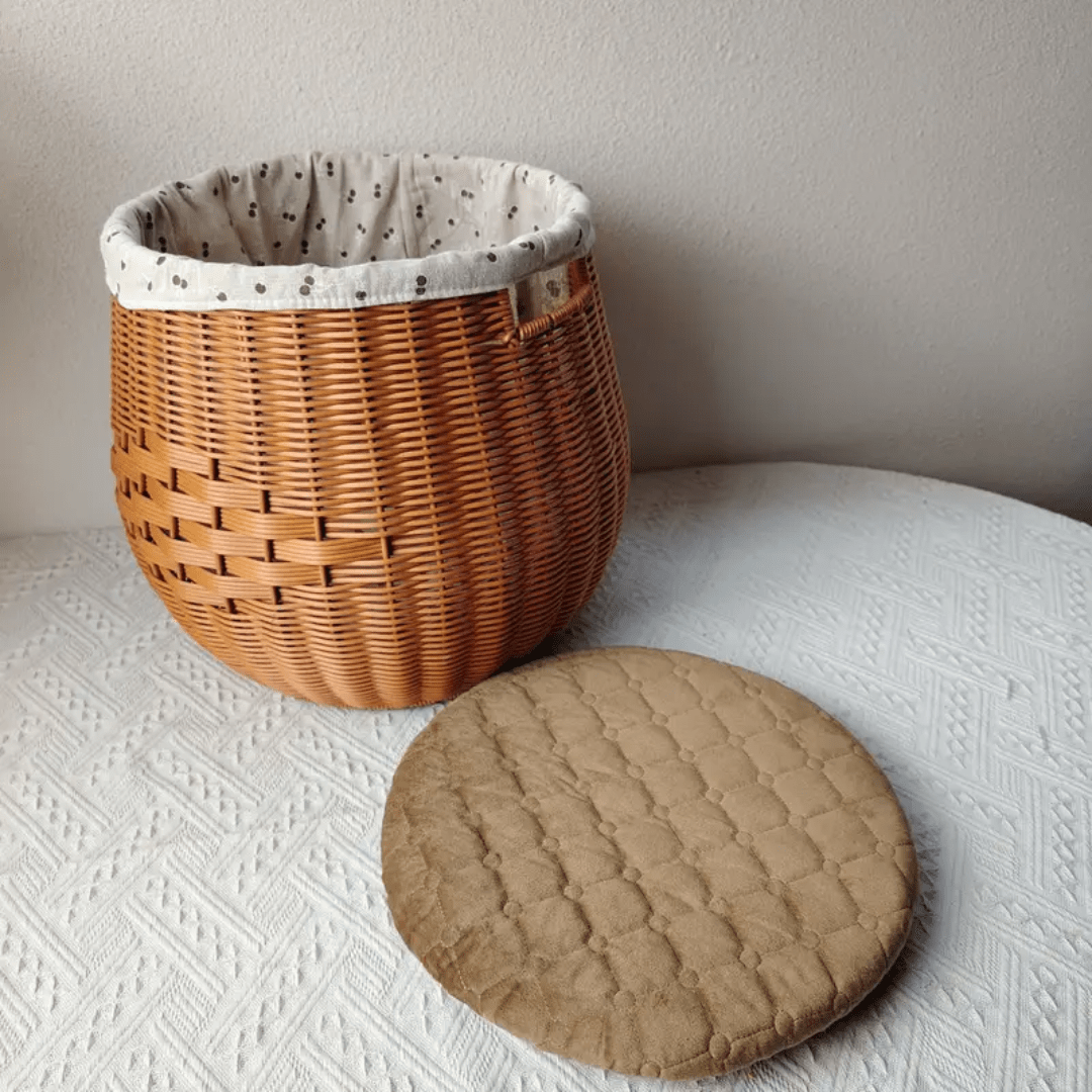 Handwoven Storage Stool