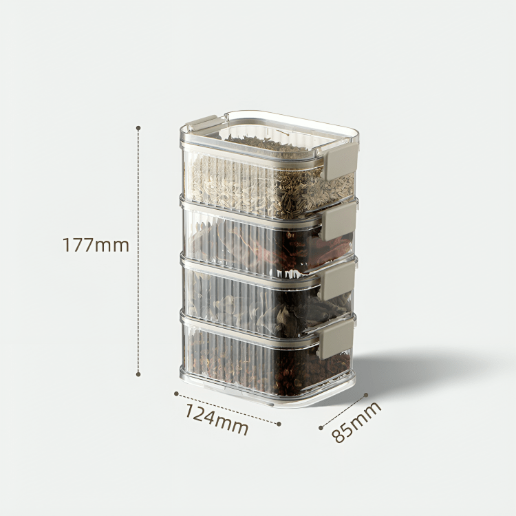 Transparent Stacking Food Storage Containers