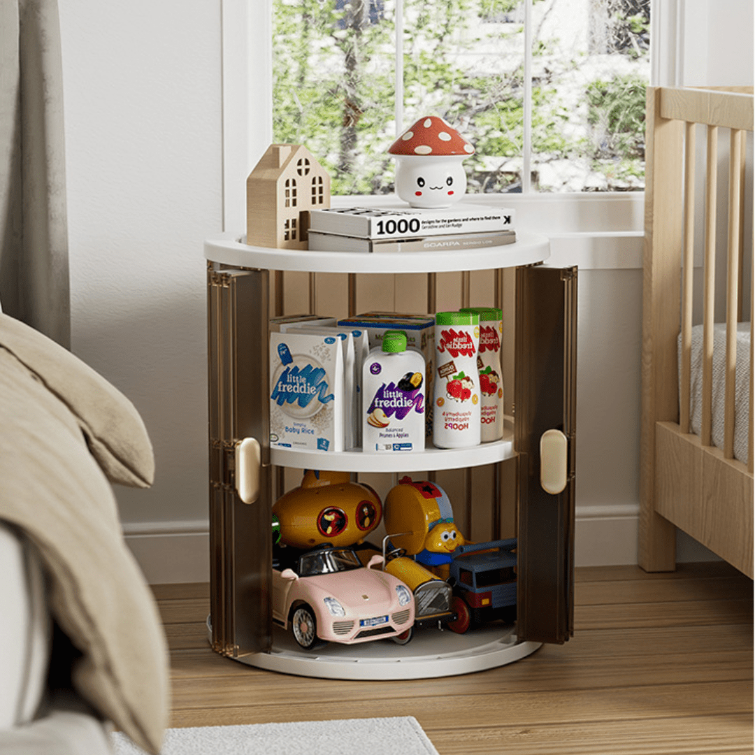 Smart Slide Round Storage Bin