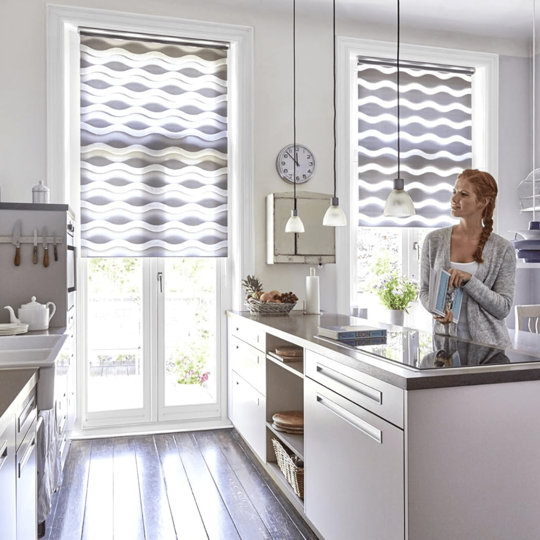 Double Wave Flex Adjustable Curtains