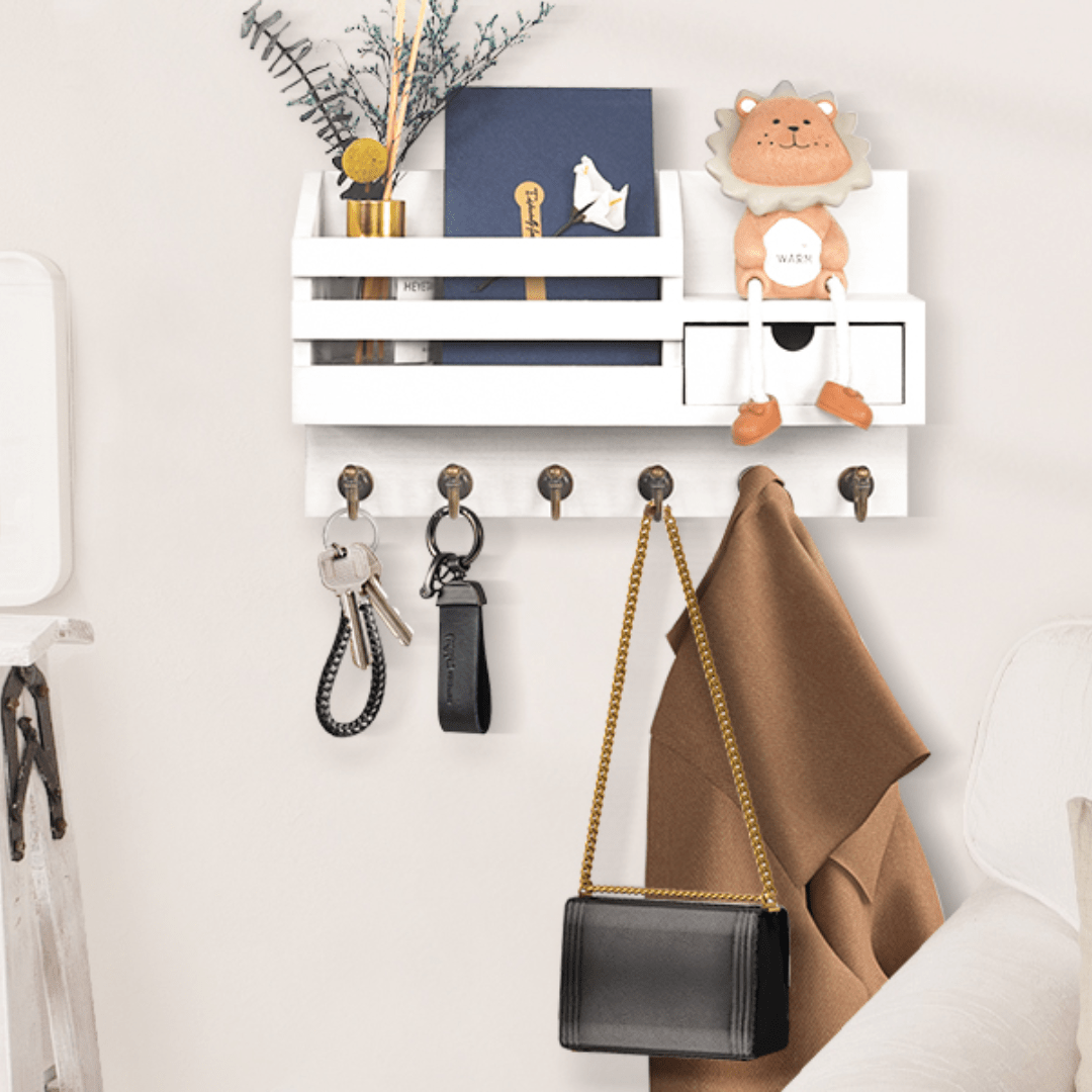 Key Rack With Storage Drawer