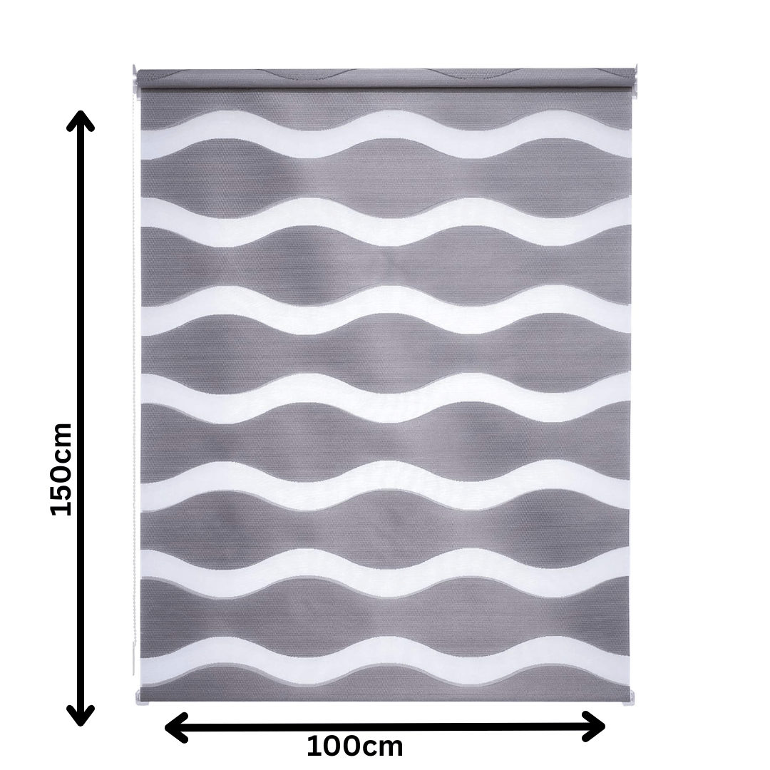Double Wave Flex Adjustable Curtains