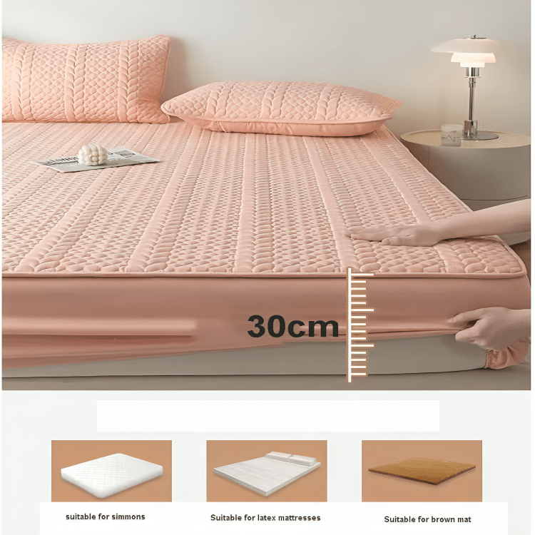 Aqua Secure Quilted Fitted Sheet
