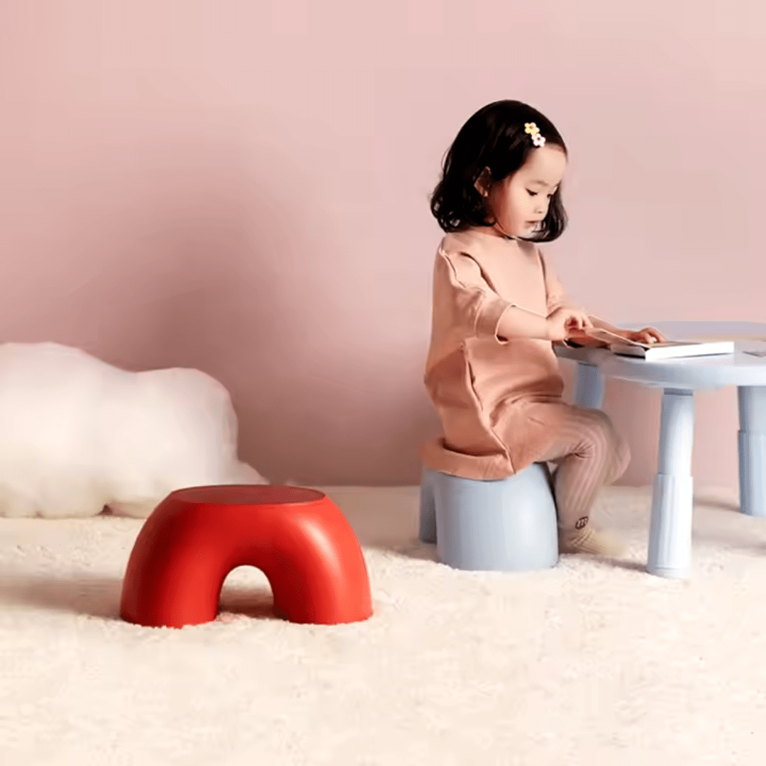 Non-Slip Rainbow Style Shoe Stool