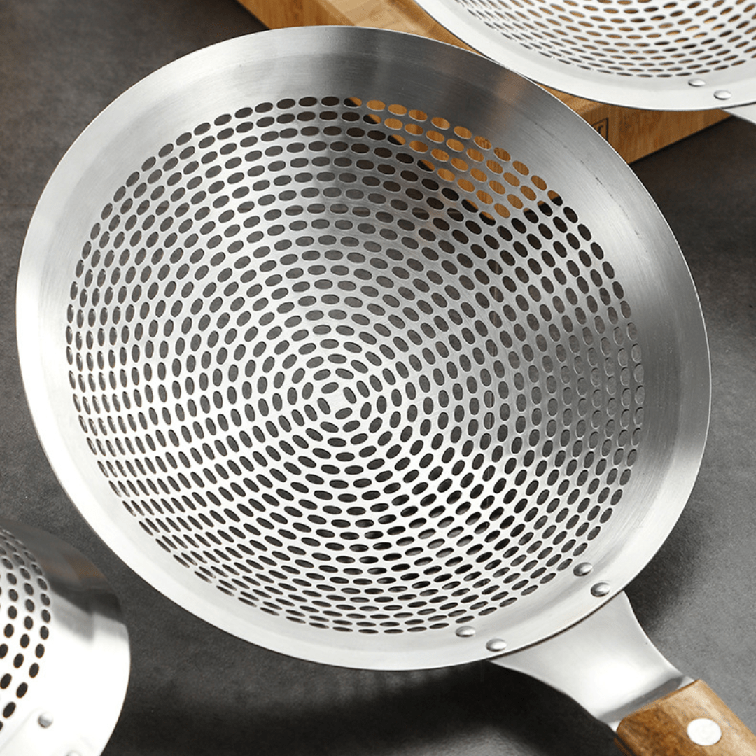Heavy-Duty Stainless Steel Frying Strainer