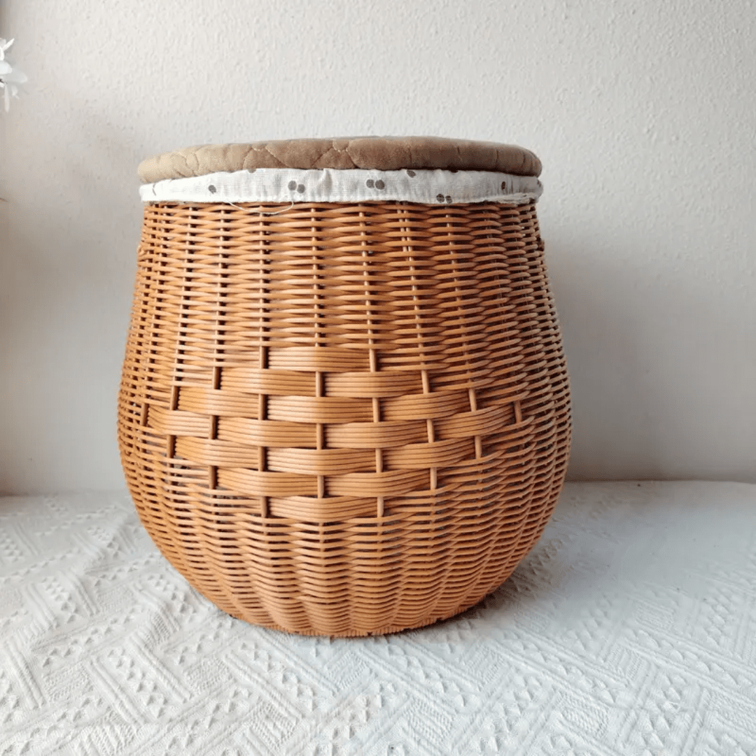 Handwoven Storage Stool