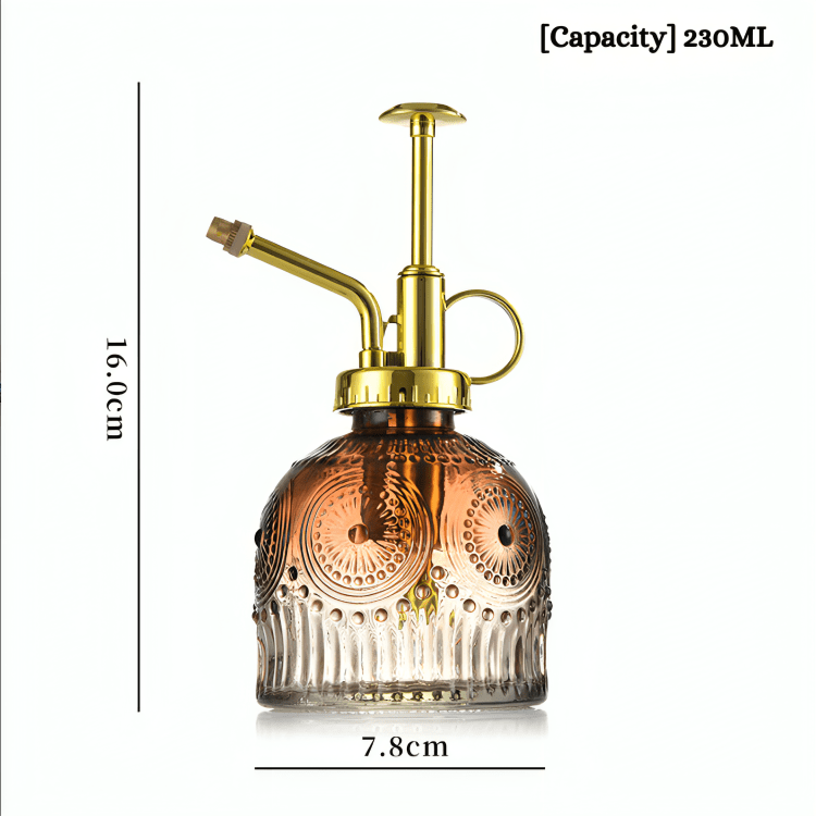 Retro Sunflower Glass Watering Sprayer