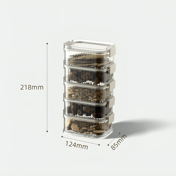 Transparent Stacking Food Storage Containers