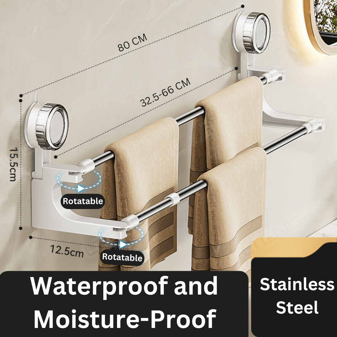 Air Flow Double Suction Towel Holder