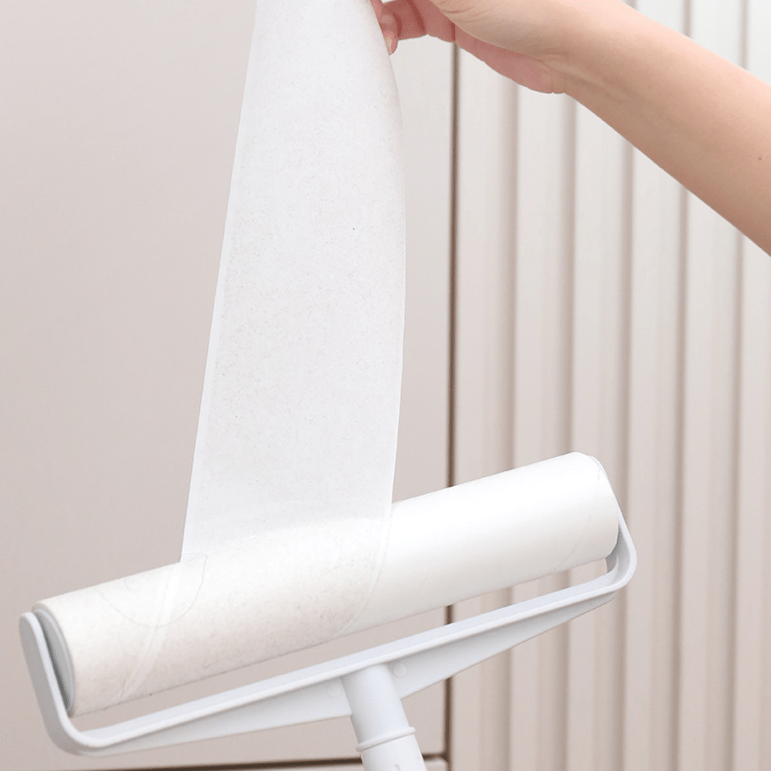 Tearable felt paper brush roller