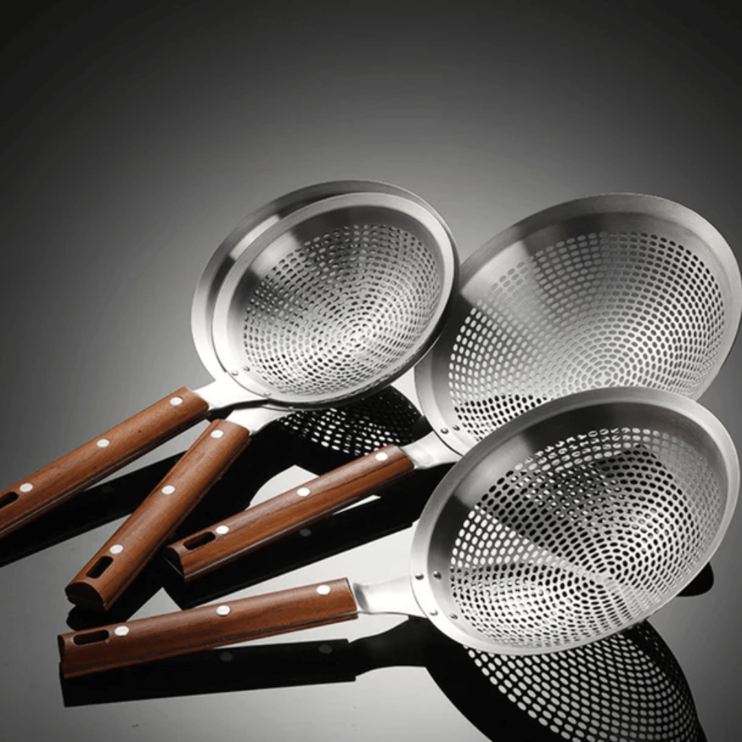 Heavy-Duty Stainless Steel Frying Strainer