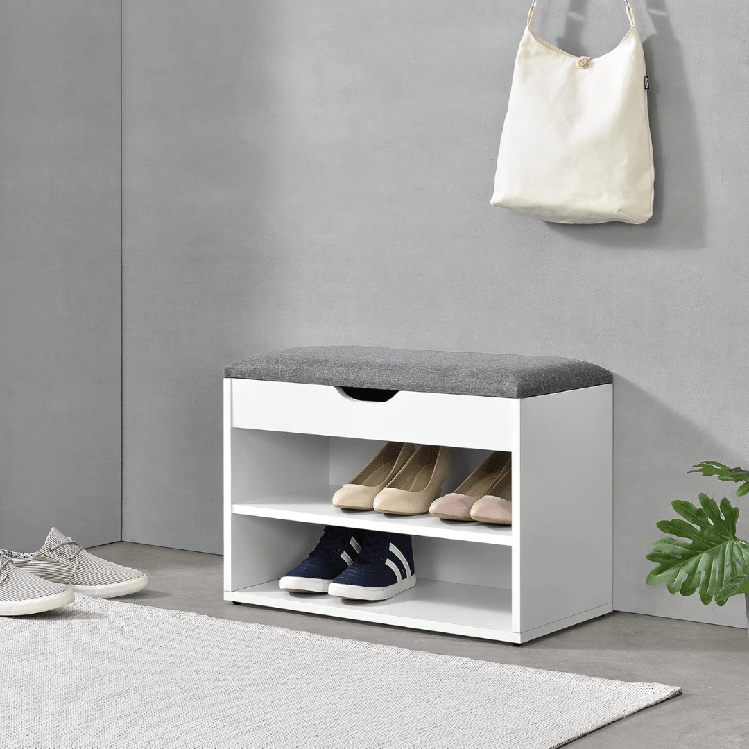 Shoe Rack With Lift Up Bench Top