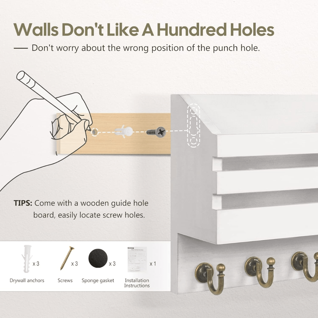 Key Rack With Storage Drawer