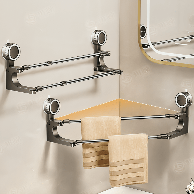 Air Flow Double Suction Towel Holder
