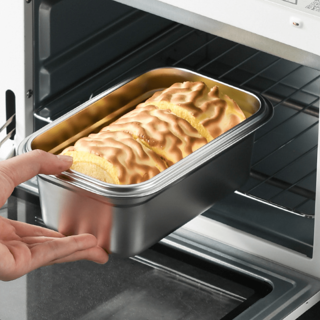Stainless Steel Square Container with Lid