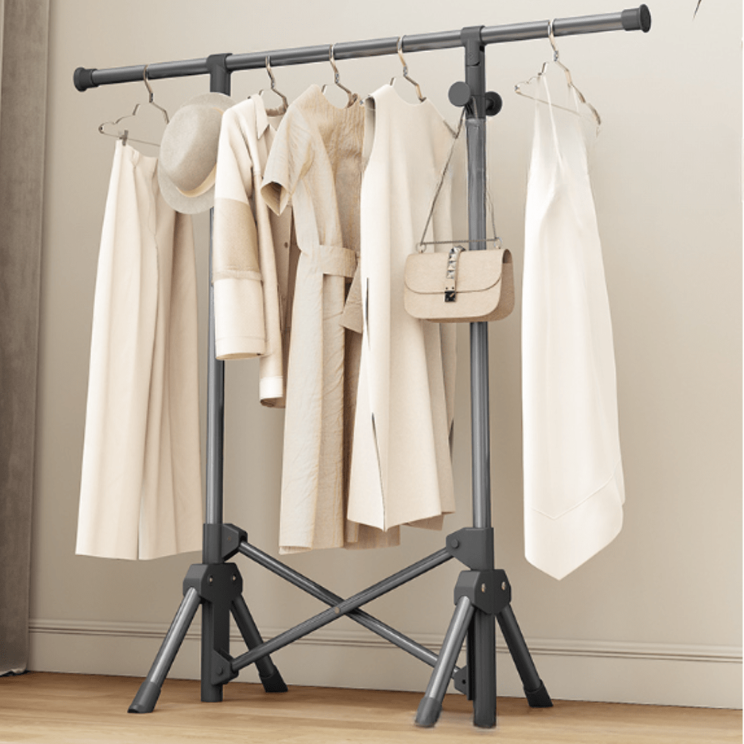 Slim Pole Foldable Clothes Hanger