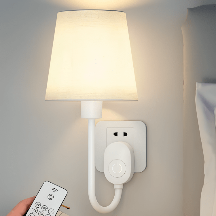 Cozy Glow Plug-In Bedside Lamp