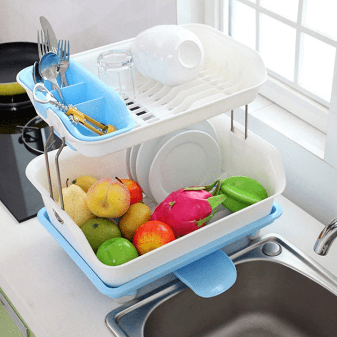 2-Tier Dish Drainer Rack