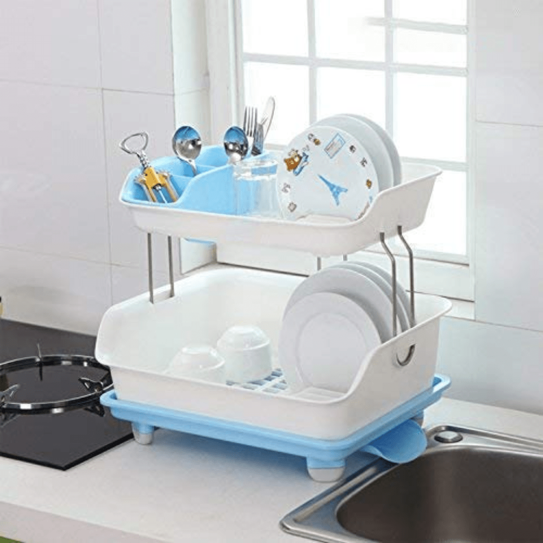 2-Tier Dish Drainer Rack