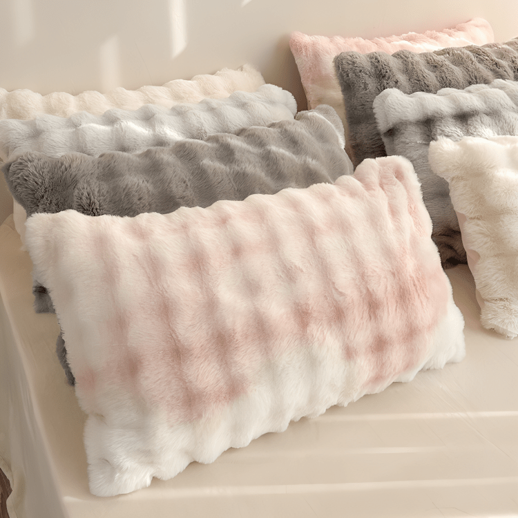 Cozy Rabbit Velvet Plush Pillowcase Set