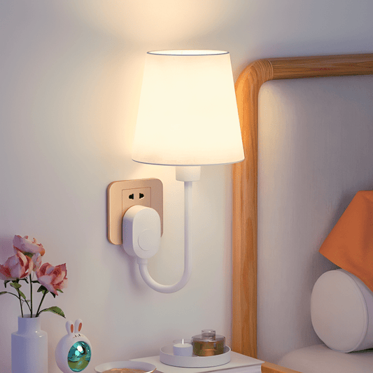 Cozy Glow Plug-In Bedside Lamp