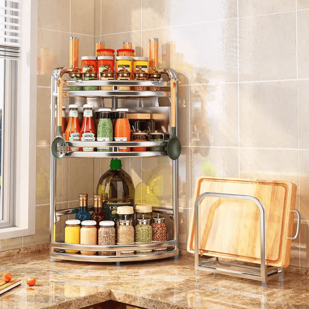 Corner Fit Kitchen Storage Organizer