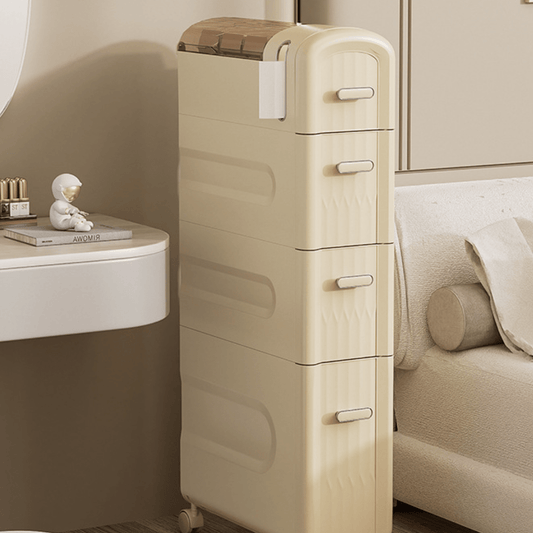 Slide-In Narrow Gap Storage Shelf