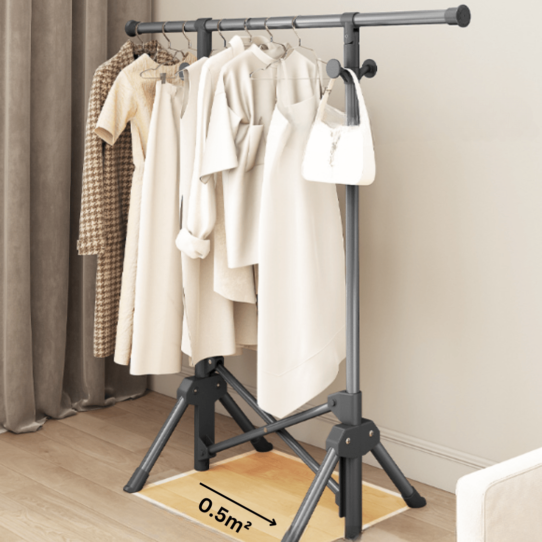 Slim Pole Foldable Clothes Hanger