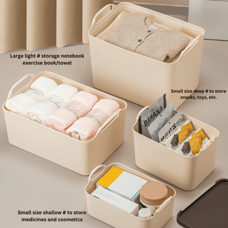 Retro Charm Stackable Storage Boxes