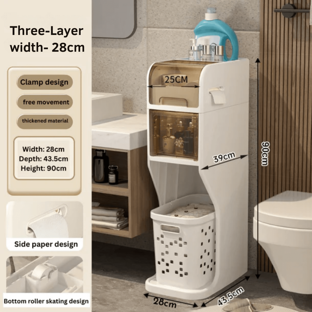Slim Stack Multi-Layer Storage Cabinet