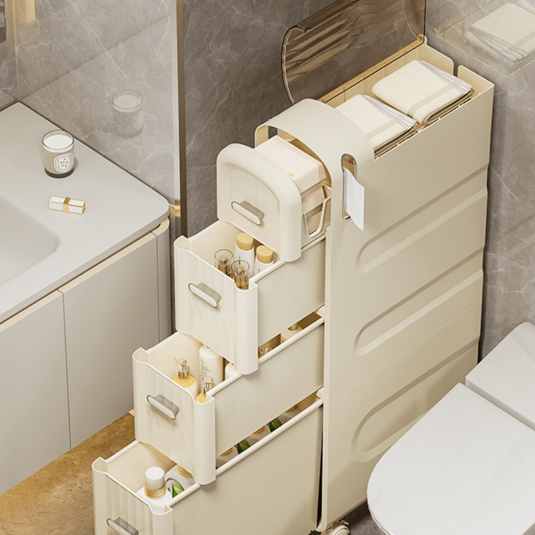 Slide-In Narrow Gap Storage Shelf